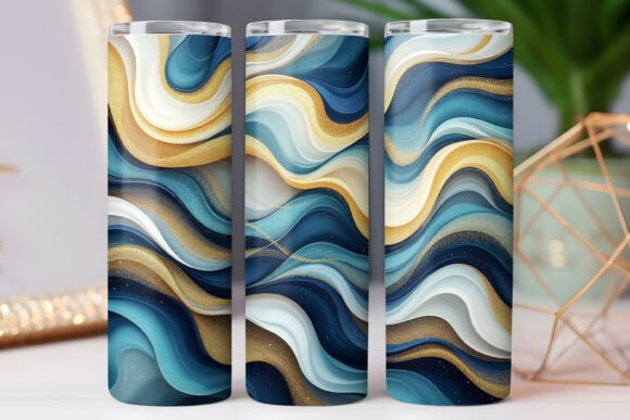Abstract Tumbler Wrap Design: Graphics for Tumbler Wraps