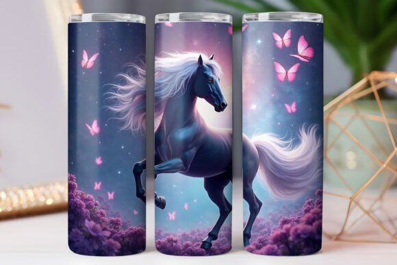 Beautiful Horse Tumbler Wrap: Graphics & Tumbler Wraps