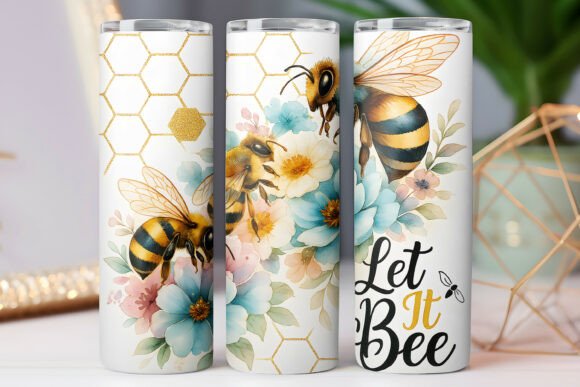 Bee Honey Hive Tumbler Wraps: Graphics for Marketing