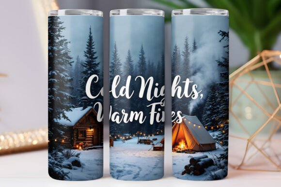 Camping Tumbler Wrap Winter Tumbler Png: A Designer's Eye