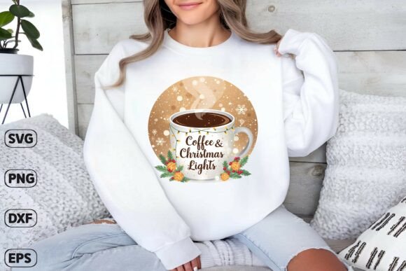 Coffee Christmas Lights Mug SVG: A Designer's Review
