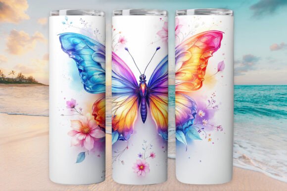 Color Butterfly Tumbler Wrap 20oz Skinny – Graphics & Tumbler Wraps Review