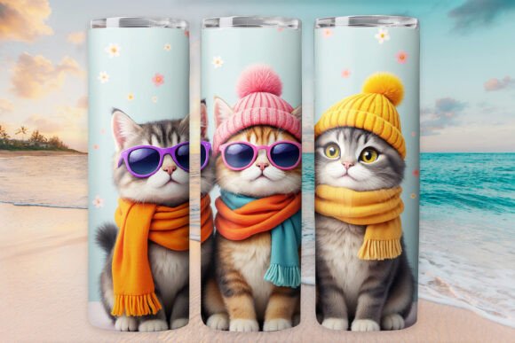 Cool Cat Kitty Tumbler Wrap: Graphics & Tumbler Wraps Review