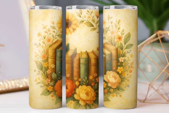 Fall Season Reading Tumbler Photo Wrap: Graphics & Tumbler Wraps