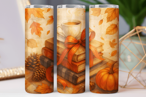 Fall Season Reading Tumbler Wrap: A Freebie Graphic Worth Your Time