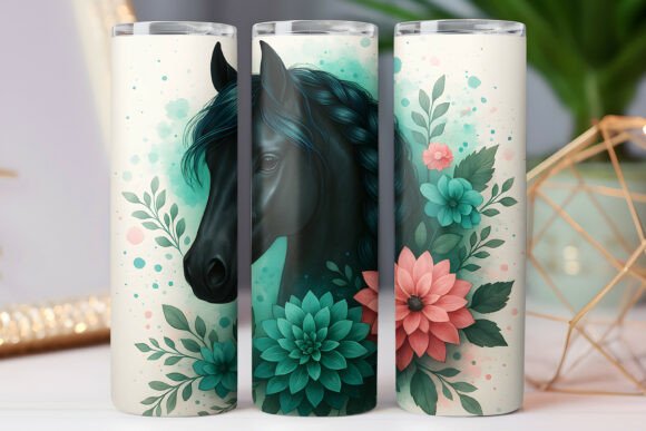 Floral Horse Tumbler Wrap: Graphics Review