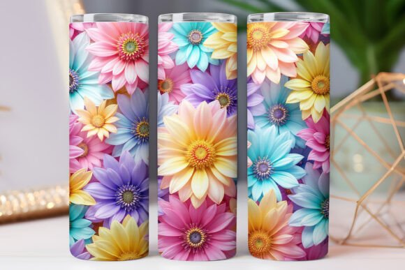 Floral Tumbler Wrap Graphics for Tumbler Wraps