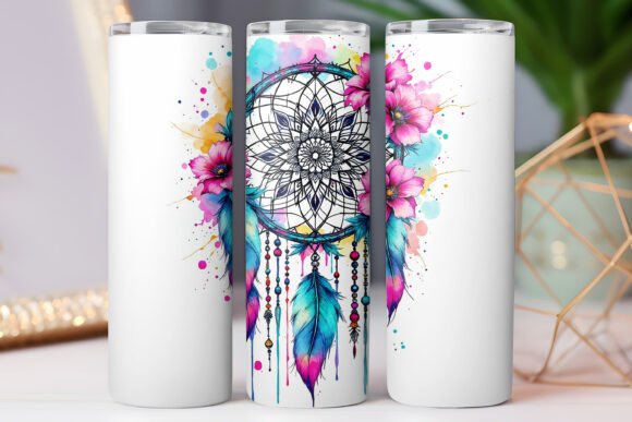 Floral Tumbler Wrap Watercolor 20oz PNG: Graphics Review