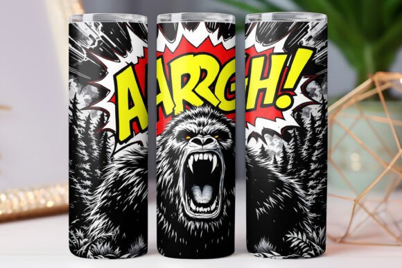 Funny Bigfoot Tumbler Wrap Skinny 20oz