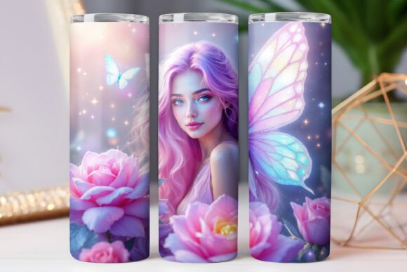 Girl Magical Art Tumbler Wrap: Graphics for Tumbler Wraps