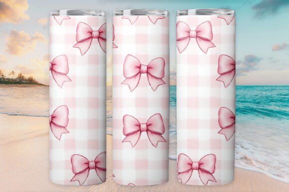 Girls Bow Tumbler Wrap: Graphics for Branding