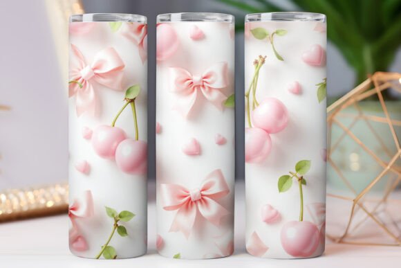 Girls Bow Tumbler Wrap: Tumbler Wraps Graphics Review