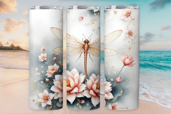 Marble Dragonflies Tumbler Wraps & Graphics Review
