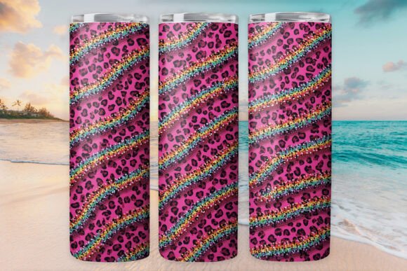 Pattern Leopard Glitter Tumbler Wrap: Graphics & Wraps