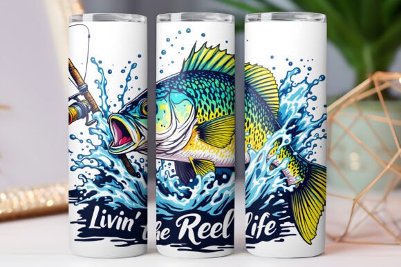 Reel Life Fishing Tumbler Wrap Graphics