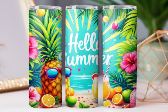 Summer Beach Tumbler Wraps Graphics Review