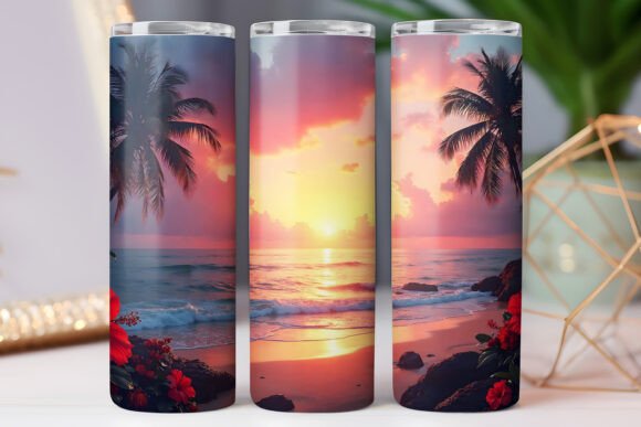 Summer Sunset Tumbler Wraps: Graphics Review