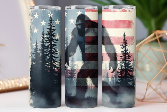 USA Flag Bigfoot Tumbler Wrap Graphics Review