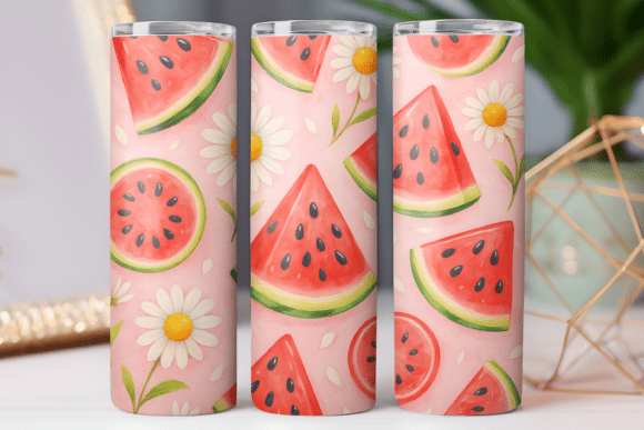 Watermelon Tumbler Wrap 20oz: Graphics for Tumbler Wraps