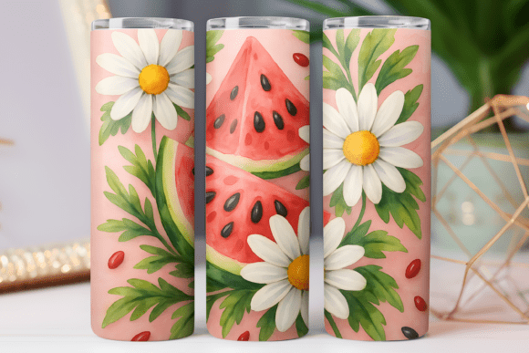 Watermelon Tumbler Wrap Design: Graphics for Tumbler Wraps
