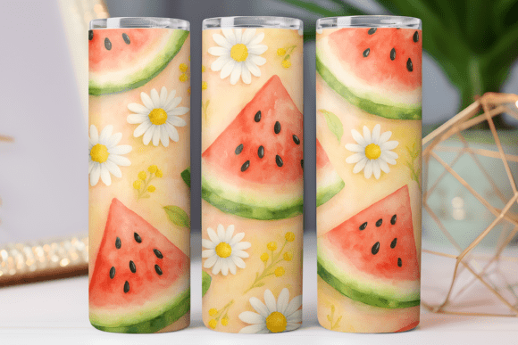 Watermelon Tumbler Wrap: Free Graphics & Design Assets