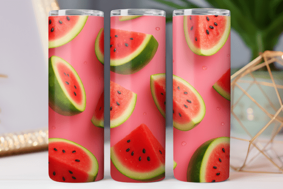 Watermelon Tumbler Wrap Graphics Design Art