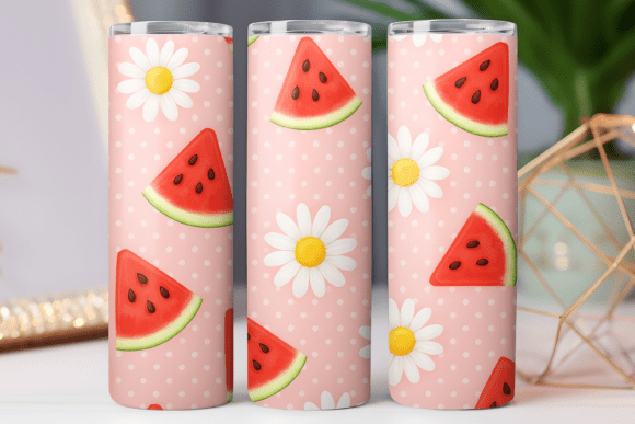 Watermelon Tumbler Wrap: Graphics for Skinny Tumbler Wraps