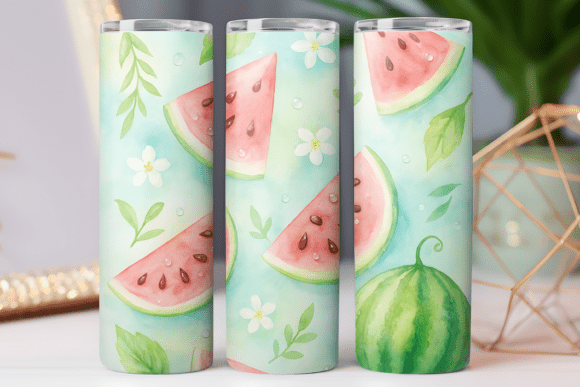 Watermelon Tumbler Wrap Graphics for Tumbler Wraps