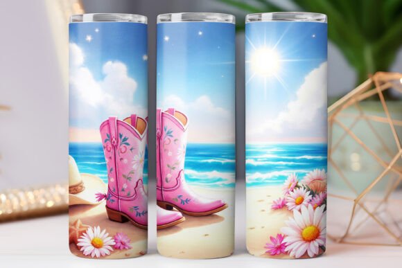 Western Cowboy Tumbler Design Graphics & Wraps