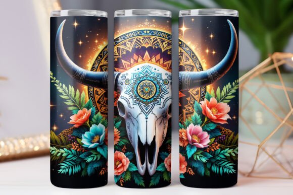 Western Native American Tumbler Wrap Graphics
